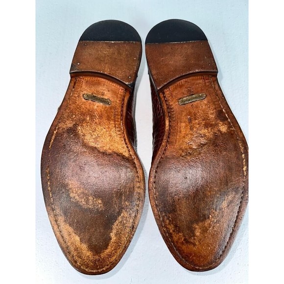GENTLY USED .. Mezlan Alligator, Brown, Shoes Size: 9.5 - Picture 3 of 13